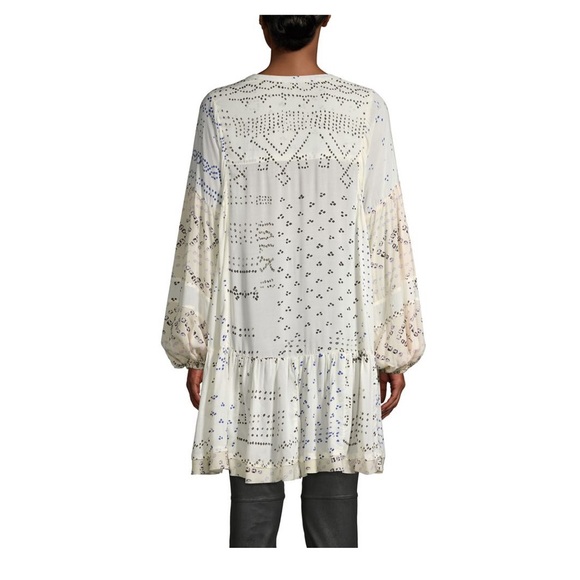 NWT Free People | Shibori flowy tunic Ivory - Picture 4 of 7